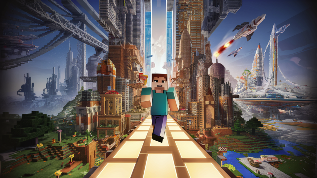 Minecraft APK yaratıcı mod ile mimari projeler